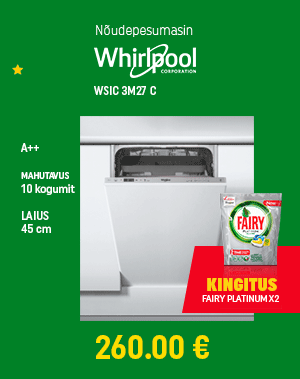 Nõudepesumasin Whirlpool WSIC 3M27 C